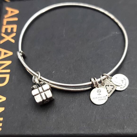 Alex And Ani Gift Box Charm Bracelet - Picture 6 of 6